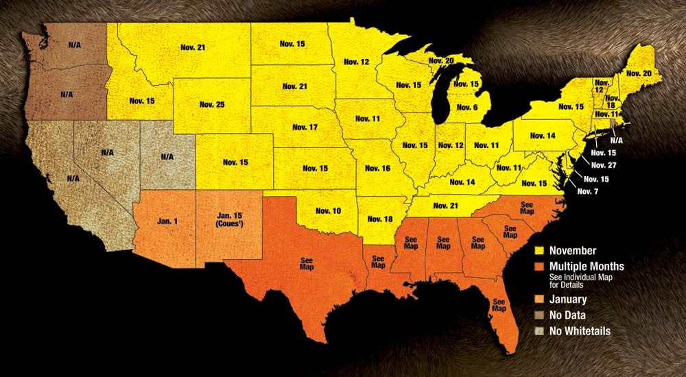 Deer Rut Chart 2018